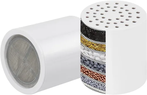 Vista 8 de NearMoon Cartucho de repuesto universal de 15 etapas de alto rendimiento con VC, reduce el agua dura, impurezas de metales pesados, mejora la piel