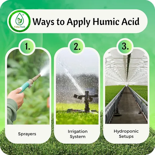 Vista 3 de FoliarTech - Fertilizante orgánico de ácido húmico para césped, mezcla mineral húmica fúlvica para árboles, arbustos, ornamentales, verduras