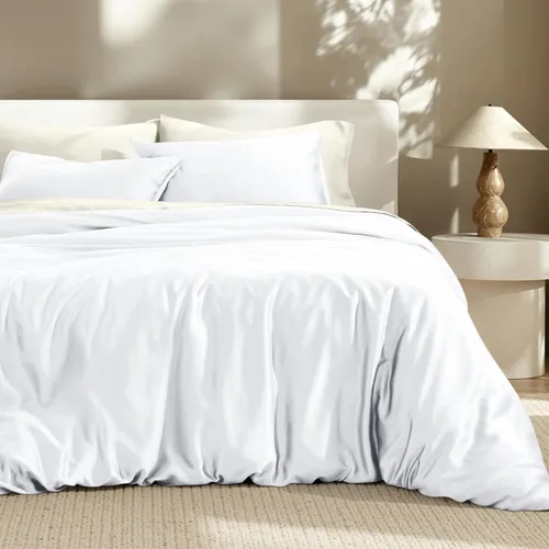 Vista 11 de Bare Home Tencel - Juego de funda de edredón - Lyocell derivado de eucalipto - Funda de edredón ultra suave de 2 piezas y fundas de almohada
