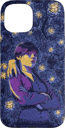 Vista 6 de Wednesday & Thing in Starry Night by Vincent Van Goth Case for iPhone 17