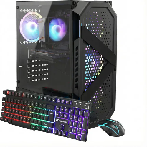 Vista 7 de Escritorio para PC para juegos STGAubron, Corei5 8ª generación, RX 550 4G, DDR4,512G SSD de 16G