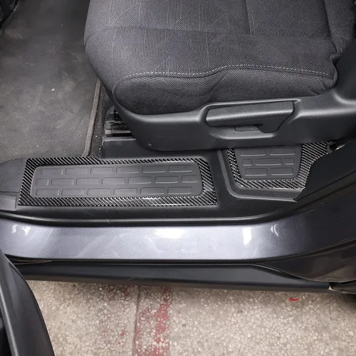 Vista 4 de Protector de umbral de puerta interior y exterior para Honda Pilot 2016-2022, Honda Passport 2019-2023, juegos de accesorios de protección