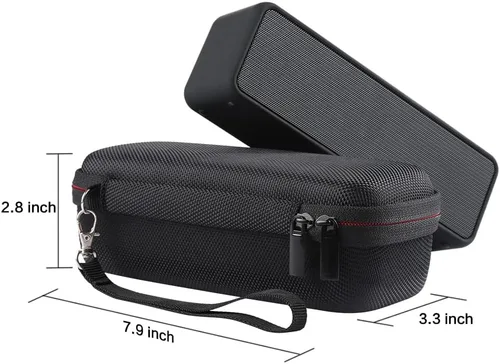 Vista 7 de Estuche para Anker 2 Altavoz Portátil Hard Shell Travel Estuche de transporte Bolsa de almacenamiento (negro)