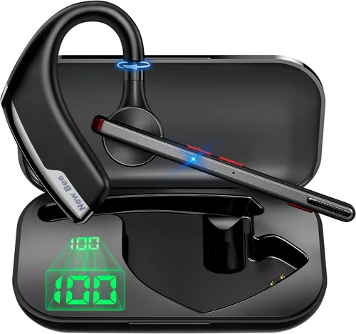 Vista 8 de New Bee Auriculares Bluetooth, auricular Bluetooth con cancelación de ruido