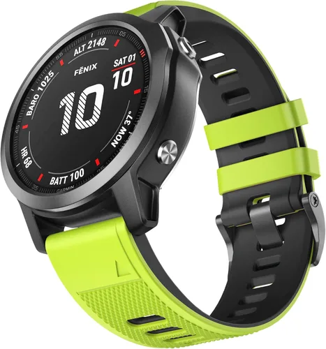 Vista 13 de NotoCity for Fenix 6 Band 22mm Width Soft Silicone Watch Bands for Fenix 7/5/5 Plus/ 6 Solor/6 Pro/Forerunner 935/Forerunner 945/Approach S60/Quatix