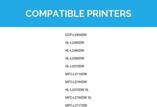 Vista 9 de LD Productos Cartucho de tóner compatible para Brother TN760 TN-760 TN 760 TN730 TN-730 alto rendimiento para usar en DCP-L2550DW, HL-L2390DW