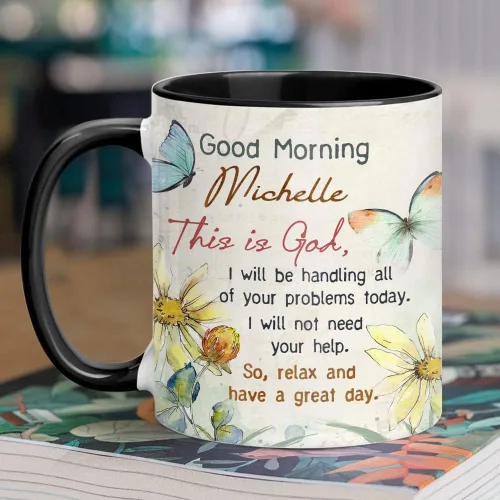 Vista 3 de TheUnifury - Tazas cristianas personalizadas para mujer, taza con versículo de la Biblia, taza de té religiosa, taza inspiradora para mamá, abuela