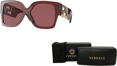 Vista 3 de Versace VE4402 Rectangle Sunglasses for Women BUNDLE with Designer iWear Complimentary Eyewear Care Kit