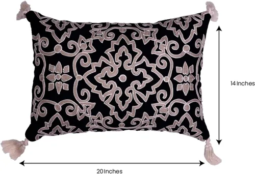 Vista 8 de Decozen Funda de almohada bordada para decoración del hogar para sala de estar, dormitorio, automóvil, oficina, estudio, fundas de almohada