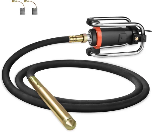 Vista 10 de Seeutek Herramienta de vibración de concreto portátil - Vibrador de concreto eléctrico de 1500W 4.57m, vibrador de lápiz de cemento portátil