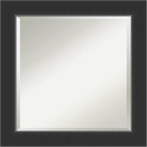 Vista 7 de Amanti Art Espejo de baño de madera, espejo de pared negro Corvino para usar como espejo de tocador de baño sobre el fregadero (35 x 45 pulgadas)