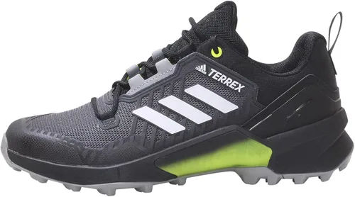 Vista 3 de adidas Zapatos de senderismo Terrex Swift R3 para hombre, Core Black-grey One-solar Yellow