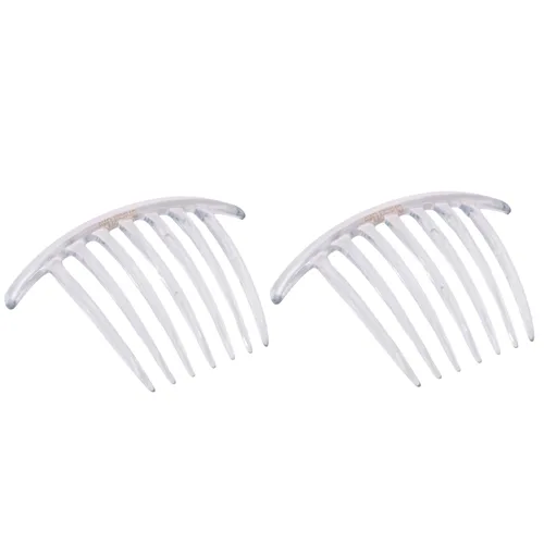 Vista 10 de Parcelona French Twist - Juego de 2 peines de celuloide de 4 pulgadas (4.0 in), flexibles, duraderos, antideslizantes, accesorios para el cabello