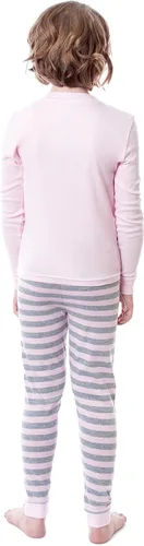Vista 4 de INTIMO Barbie - Conjunto de pijama de 2 piezas con diseño de unicornio de sirena mágica para niñas