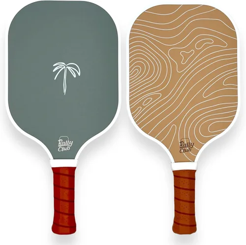 Vista 22 de Rally Club Paletas de pickleball para hombres y mujeres Núcleo compuesto de panal de fibra de carbono Ligero duradero Diseño único elegante