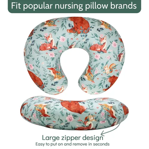 Vista 54 de Funda para almohada de lactancia TANOFAR, funda de almohada de lactancia neutral para bebés niños y niñas, funda de almohada de lactancia ultra