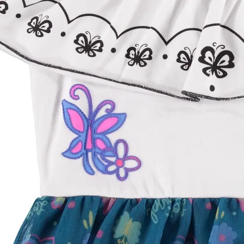 Vista 4 de Disney Disfraz de Encanto Mirabel e Isabela para niñas, tallas XS-XL