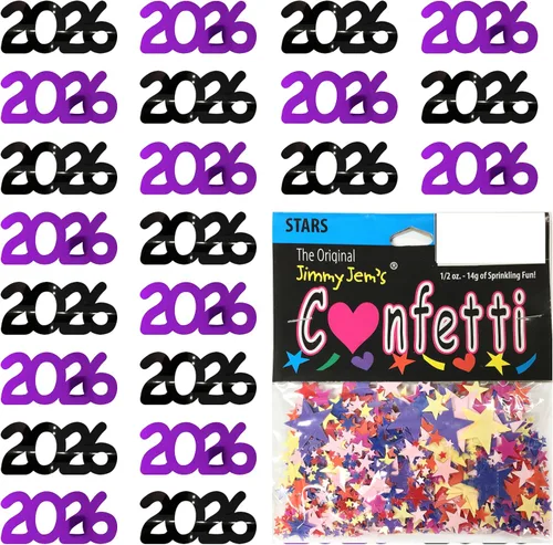 Vista 53 de Confetti Year 2023 Blue Royal, Orange Combo - 2 bolsas de media onza (1 oz)
