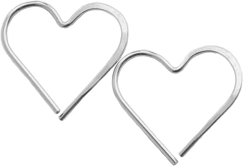 Vista 98 de Aretes de aro finos martillados, elegantes plata esterlina geométrica sólida, relleno de oro y relleno de oro rosa; para mujer por Lotus Stone