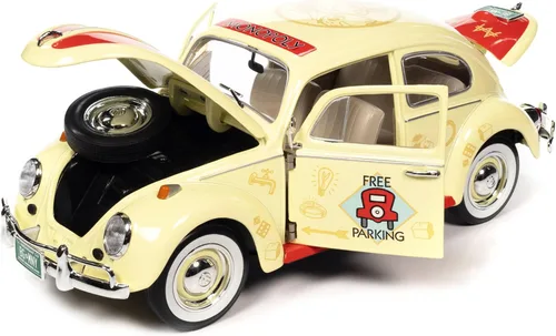 Vista 4 de Auto World 1963 Beetle Monopoly Free Parking 1:18 Escala Diecast Vehículo Réplica