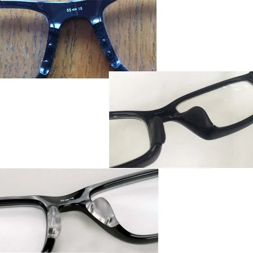 Vista 6 de Almohadillas para la nariz, piezas de silicona suave, compatibles con Oakley Crosslink PRO Switch Sweep Eye Glasses Frame Gafas de sol