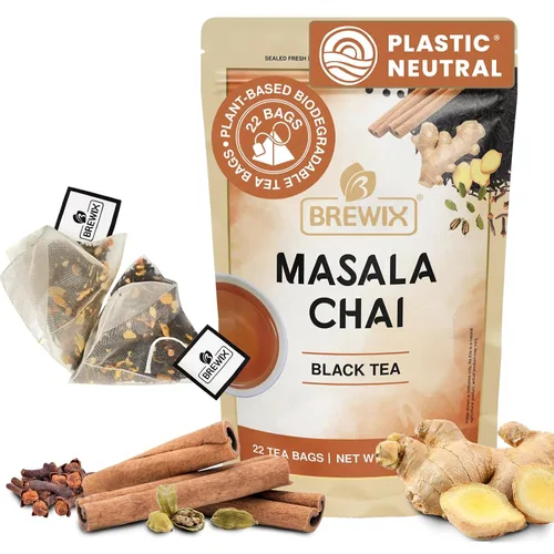 Vista 37 de BREWIX, Bedtime Blossom - Té suelto de hierbas (más de 50 tazas) sin cafeína y totalmente natural Mezcla relajante floral nocturna Rooibos