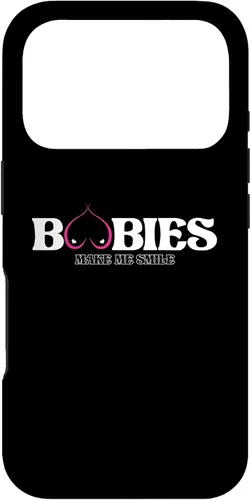 Vista 27 de iPhone 11 Funny Boobies Make Me Smiles Funda de humor para adultos