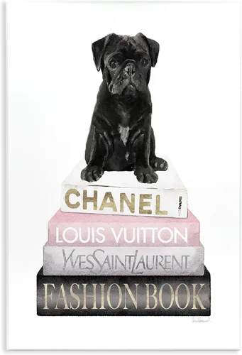 Vista 11 de Stupell Industries Fancy Boston Terrier - Estantería para perros, diseño de Amanda Greenwood Stupell Industries · By Amanda Greenwood · Ready to