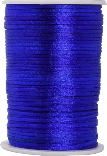 Vista 51 de Mandala Crafts Cordón de satén de cola de rattail de 0.02 in para nudos chinos de macramé