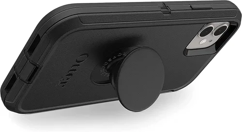 Vista 4 de OtterBox + Pop Defender Series - Funda para iPhone 11 y iPhone XR, diseño no minorista, color negro