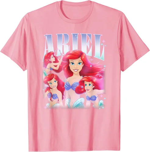 Vista 68 de Disney Camiseta de la princesa Ariel de la Sirenita Multi Pose, Negro