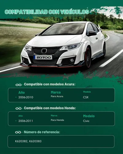 Vista 2 de SCITOO Juego de suspensión delantera de 2 piezas de brazo de control inferior y junta de bola para ACURA CSX 2012 para Honda Civic 2006 2007 2008