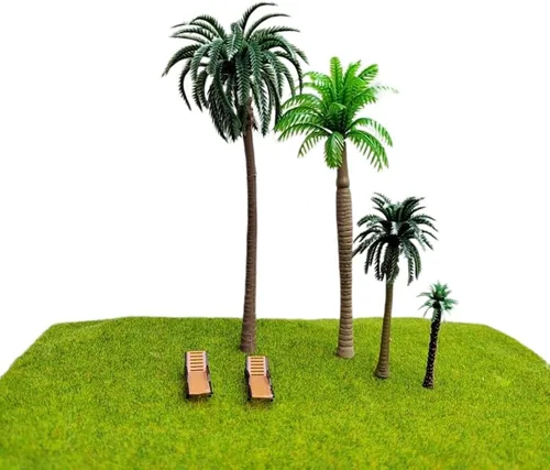 Vista 4 de Alfombra modelo de hierba, (3 piezas, 20 x 20 pulgadas), modelo de escenario ferroviario para escenario