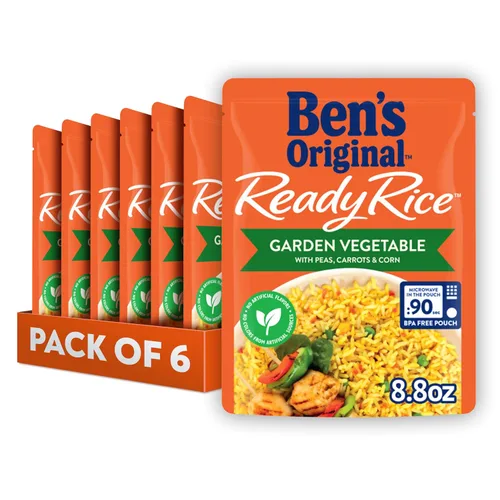 Vista 16 de BEN'S ORIGINAL Arroz Basmati Listo, Guarnición Fácil, Bolsa de 8.5 oz (Paquete de 6)