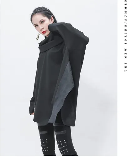 Vista 4 de Jli may Tops casuales de moda para mujer, para primavera, verano, poncho ruana, capa frontal abierta, cárdigan