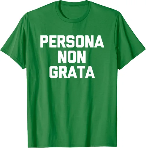 Vista 3 de Persona Non Grata - Divertida camiseta sarcástica con frase sarcástica, Negro