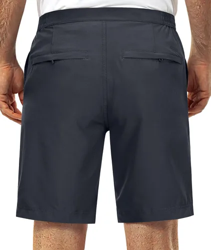 Vista 2 de 33,000ft Pantalones cortos de golf para hombre de 9 pulgadas de entrepierna, de secado rápido, cintura elástica, corte clásico, con cordón