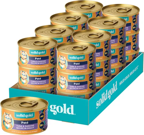 Vista 32 de Solid Gold Comida Húmeda Paté Sabor Festín - Paquete de Muestra de 3 Unidades - Comida enlatada para gatos hecha con pollo real - Sin granos