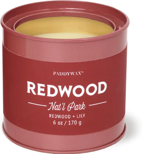 Vista 21 de Paddywax Parks, vela perfumada de Redwoods en frasco de cerámica reutilizable con mecha de madera crepitante, vela de soja con aproximadamente 77