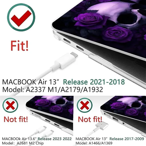 Vista 106 de Funda para computadora MacBook Pro de 13 pulgadas, modelo A1425/A1502, modelo A1425/A1502, diseño de primera calidad, funda rígida para laptop 3D 3D