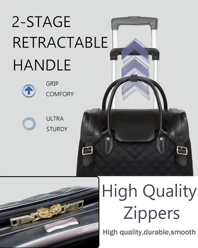 Vista 5 de VH&GRED Equipaje de viaje de negocios18 pulgadas caja de tela bolsa de carro pequeña maleta portátil de rueda universal maleta femenina se puede