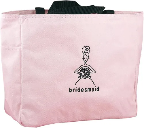 Vista 3 de Hortense B. Hewitt Accesorios de boda Bolso tote rosa de la novia