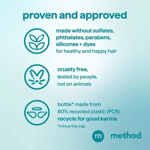 Vista 6 de Method Curl Defining Co-Wash, Coco Twist, leche de coco + aguacate + notas de macadamia, 13.5 onzas