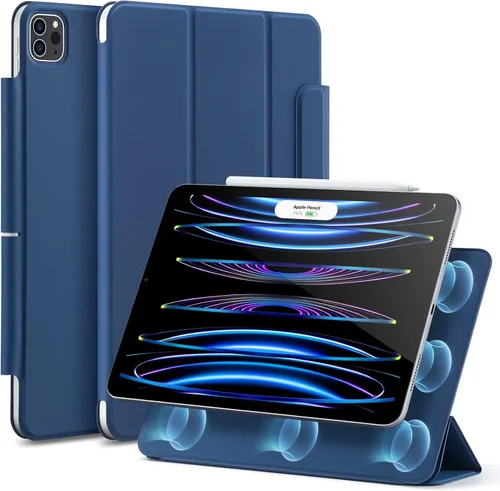 Vista 24 de ESR Funda para iPad Pro de 11 pulgadas, iPad Pro 11 Funda Folio (2022/2021/2020, 4ª/3ª/2ª generación), conexión magnética conveniente, soporte de 2