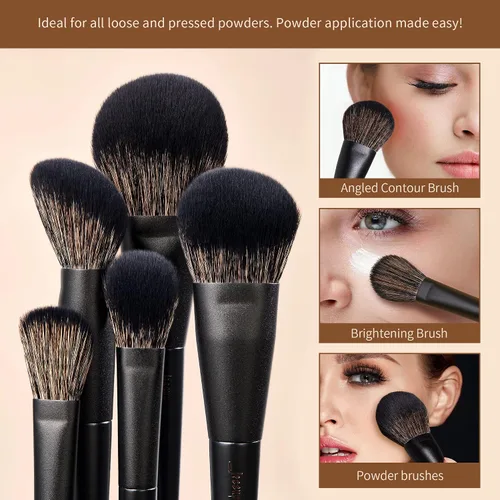 Vista 3 de Jessup Pinceles de maquillaje T336 con cepillo de ojos profesional Set T341