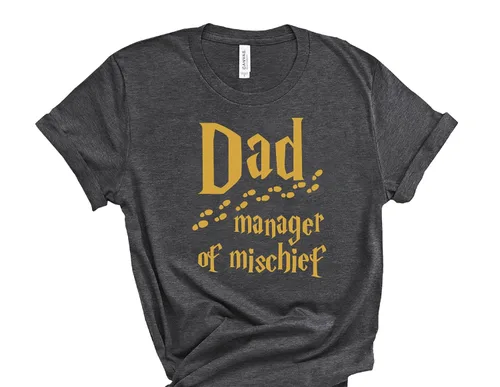 Vista 3 de Dad Manager of Mischief Shirt, Mischief Managed T-shirt Sweatshirt Hoodie for Dad, Mischief Family Matching Shirt, Matching Lover Sweatshirt, New