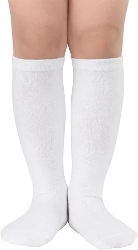 Vista 49 de Century Star Calcetines de fútbol de algodón para niños y jóvenes, calcetines de tubo suave, hasta la rodilla, calcetines deportivos largos