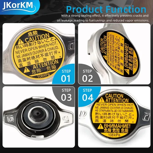 Vista 4 de Tapa del Radiador, Reemplazo 16401-31520 Compatible con Toyota Lexus - Avalon Camry Echo Highlander Prius C Sequoia Sienna Solara Tundra Yaris