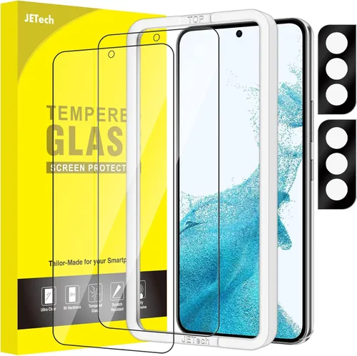 Vista 23 de JETech - Protector de pantalla para Samsung Galaxy S20 FE de 6.5 pulgadas con protector de lente de cámara, película de vidrio templado, compatible