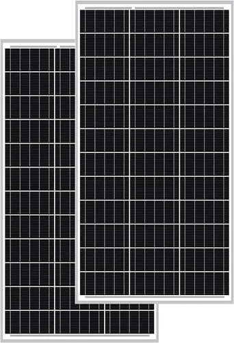 Vista 11 de ExpertPower Panel solar monocristalino de 100 vatios y 12 voltios, diseño compacto de 35.43 x 22.83 x 1.18 pulgadas, módulo de alta eficiencia